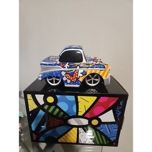 Romero Britto Vintage Car Figurine – Item #332291 – Brand New in Box – Pop Art